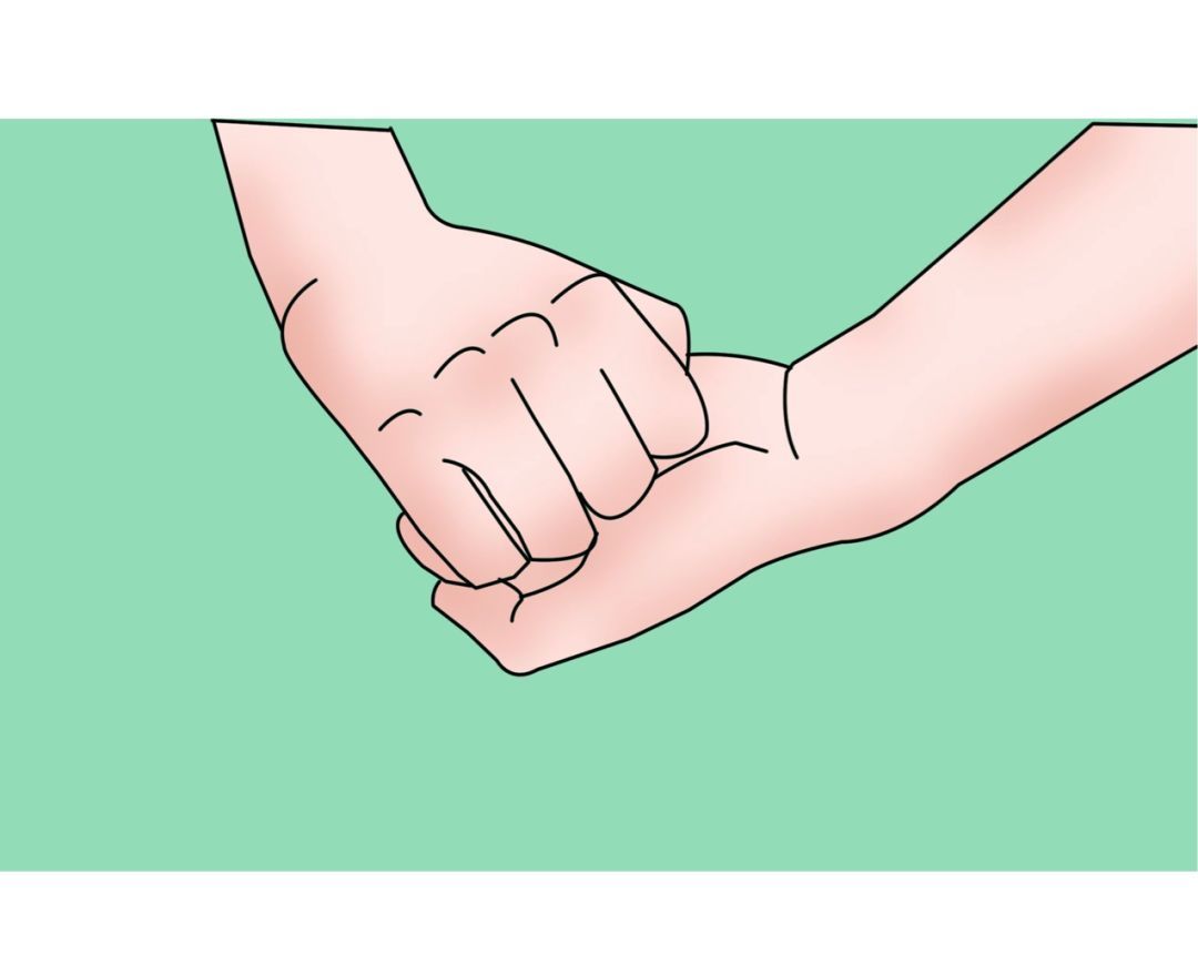 （弓）：弯曲各手指关节，使关节在另一手掌心揉搓，双手交换进行。